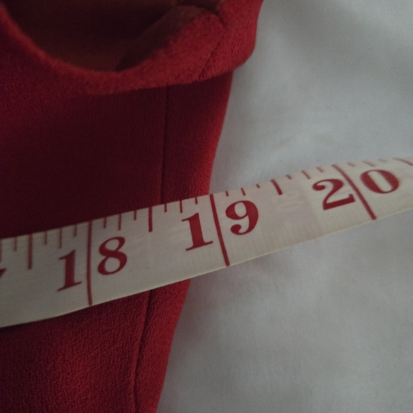 Liz Claiborne Women's Red Short Sleeved Midi Dress - Picture 6 of 8